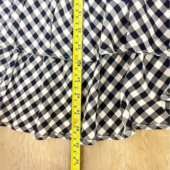 J. Crew•Navy & White Pull On Gigham Midi Skirt•Size Small - Picture 9 of 10